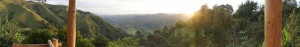 Panoramic of the coffee valley