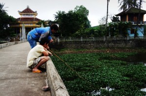 fishing at the monastery