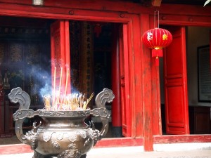 incense at the Chinese temple