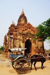 stupa restoration work